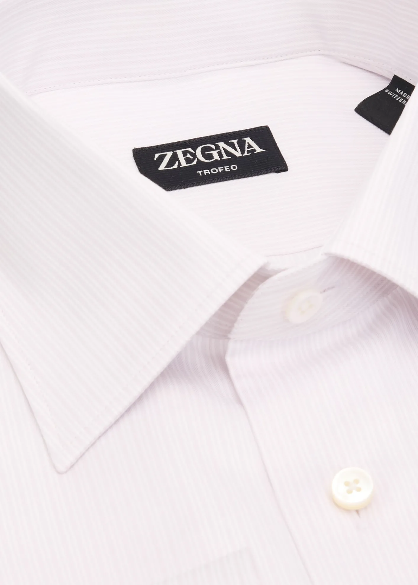 ZEGNAMen's Micro-Stripe Trofeo Cotton Dress Shirt
