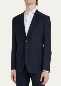 ZEGNAMen's 15milmil15 Micro-Check Wool Suit