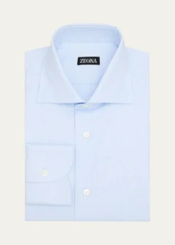 ZEGNAMen's Oxford Weave Cotton Dress Shirt