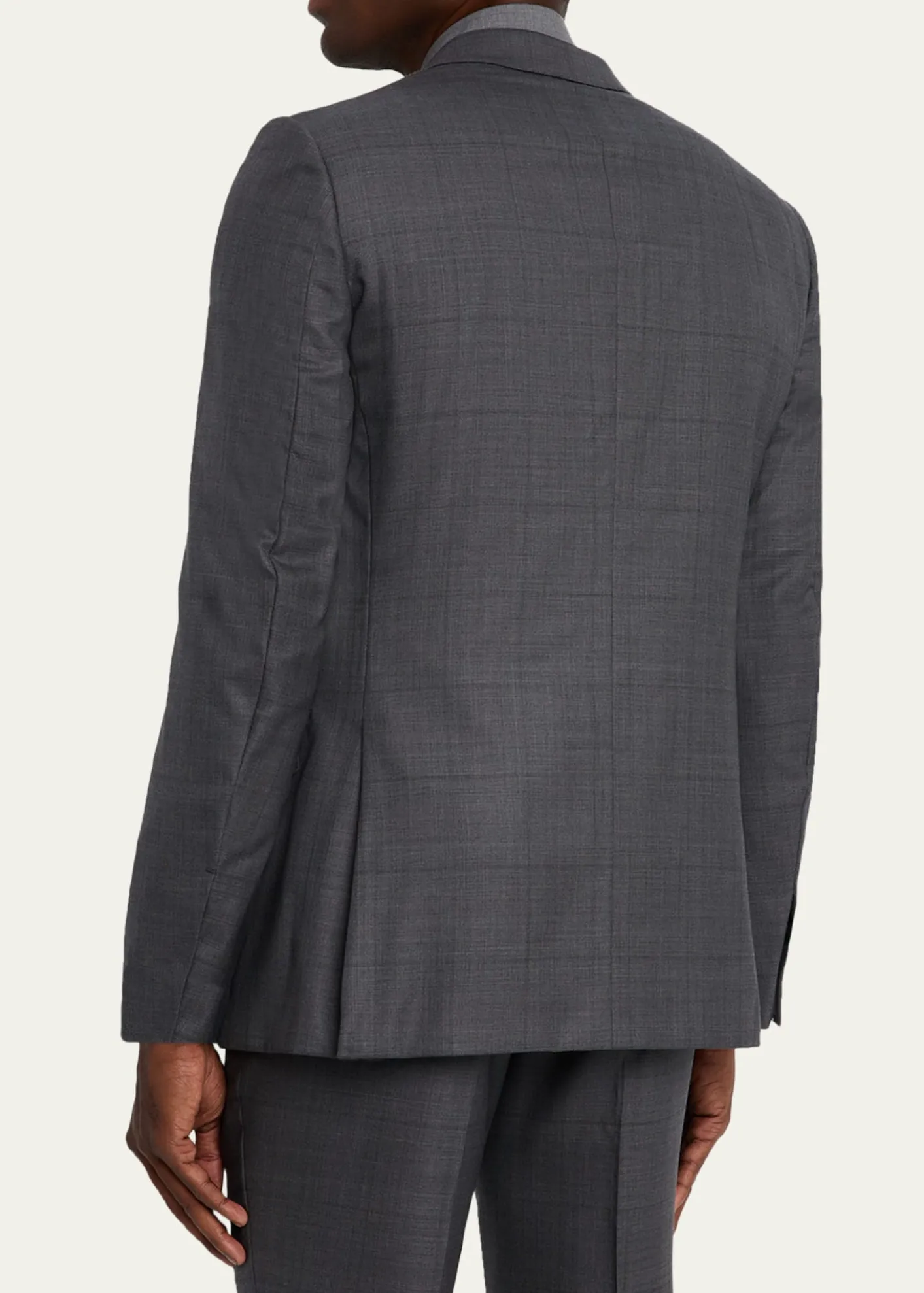 ZEGNAMen's Tonal Plaid 15milmil15 Wool Suit