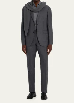 ZEGNAMen's Tonal Plaid 15milmil15 Wool Suit
