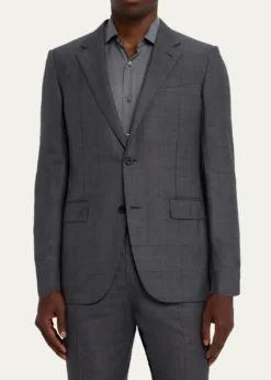 ZEGNAMen's Tonal Plaid 15milmil15 Wool Suit