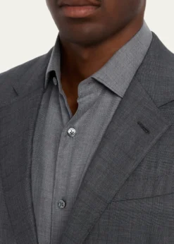 ZEGNAMen's Tonal Plaid 15milmil15 Wool Suit