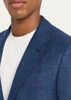ZEGNAMen's Tonal Plaid Single-Breasted Sport Coat