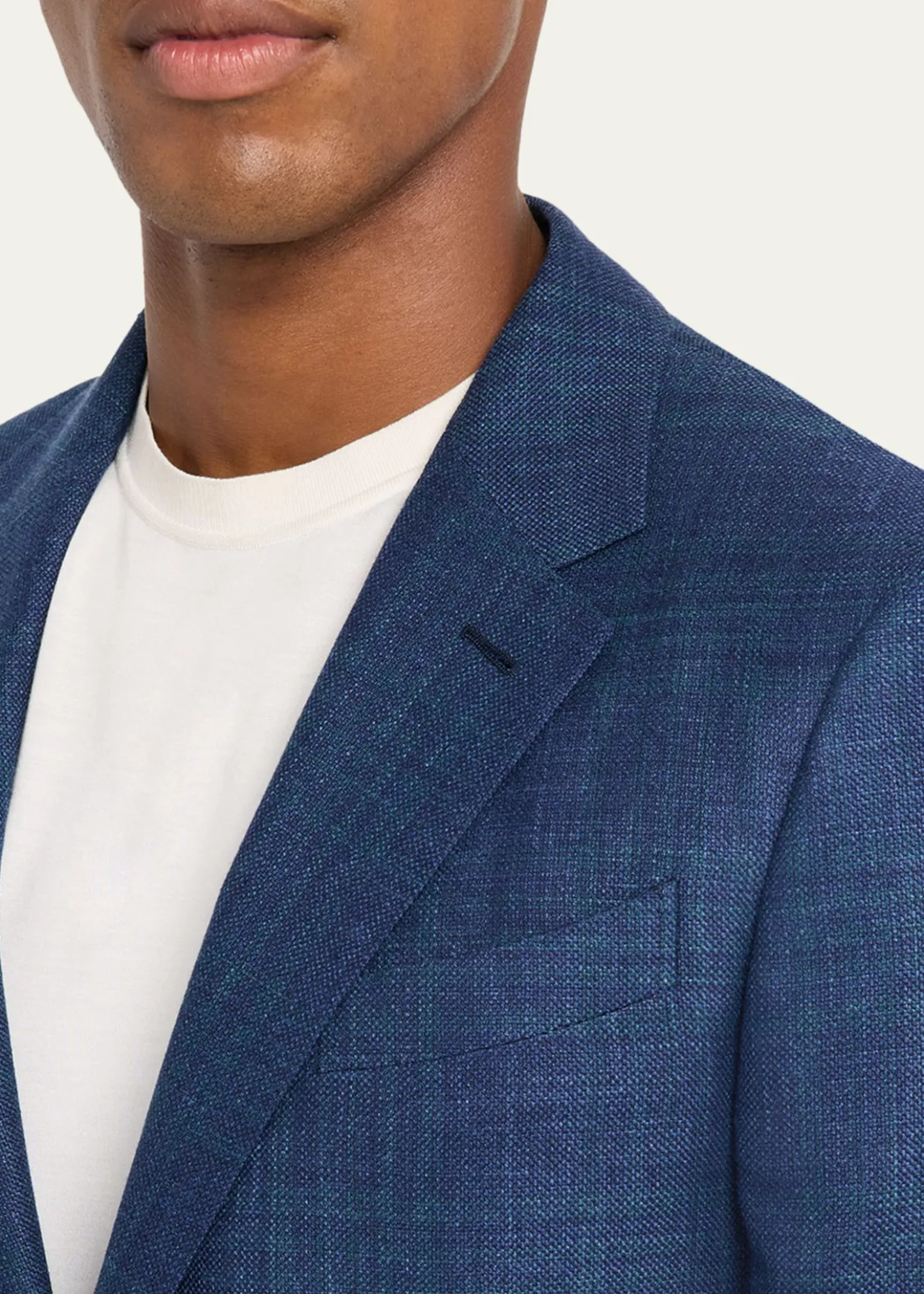 ZEGNAMen's Tonal Plaid Single-Breasted Sport Coat