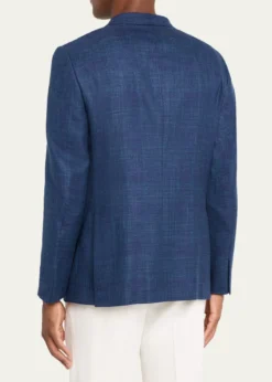 ZEGNAMen's Tonal Plaid Single-Breasted Sport Coat
