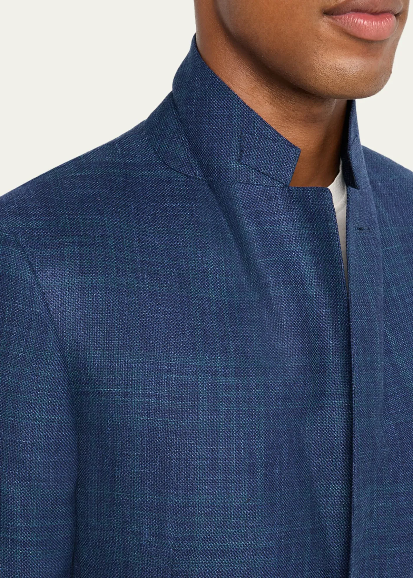 ZEGNAMen's Tonal Plaid Single-Breasted Sport Coat