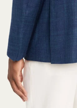 ZEGNAMen's Tonal Plaid Single-Breasted Sport Coat