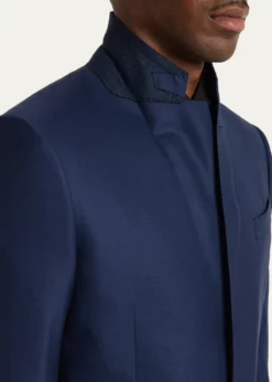 ZEGNAMen's Tonal Prince of Wales Plaid Wool Two-Piece Suit