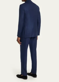 ZEGNAMen's Tonal Prince of Wales Plaid Wool Two-Piece Suit