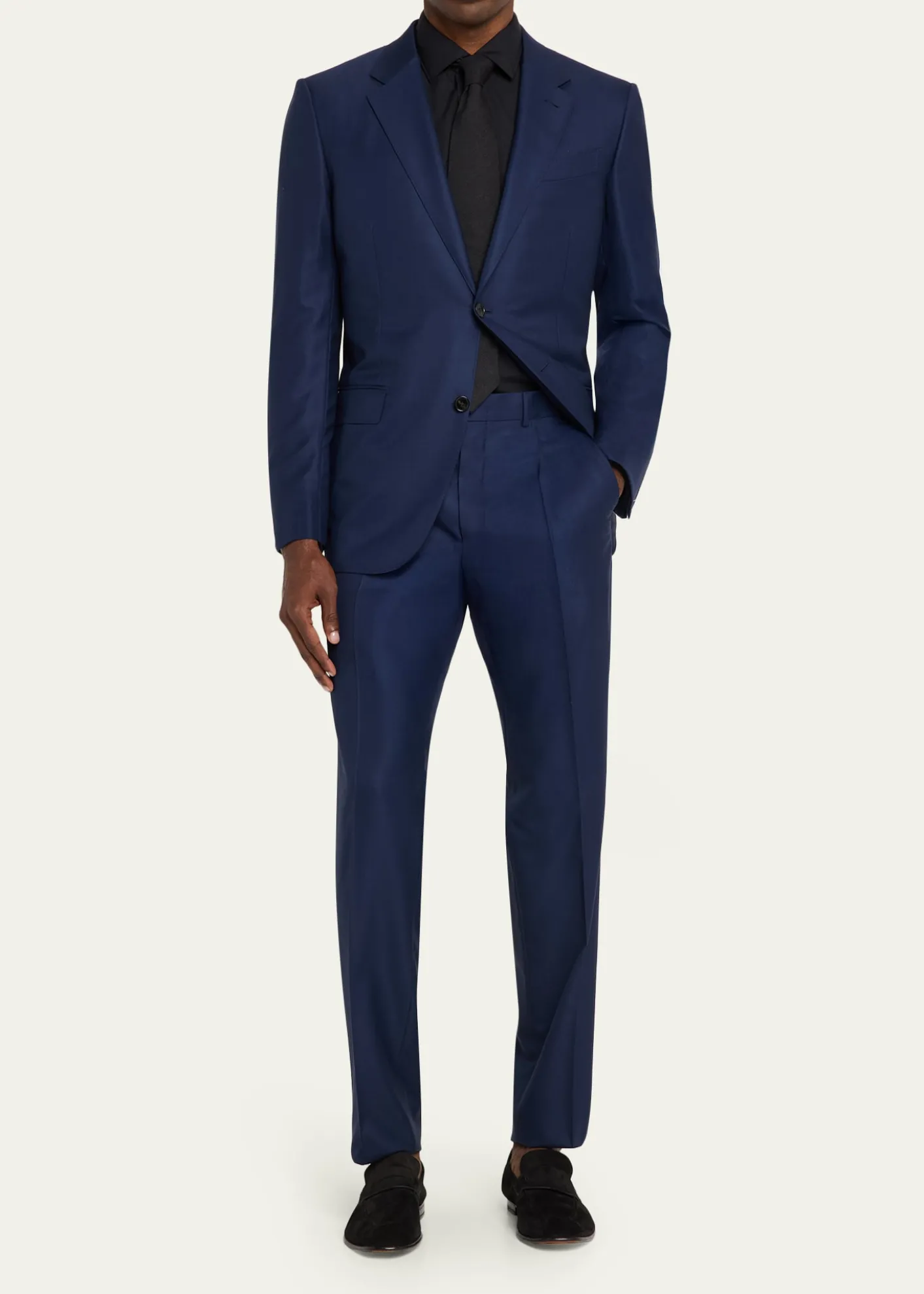 ZEGNAMen's Tonal Prince of Wales Plaid Wool Two-Piece Suit