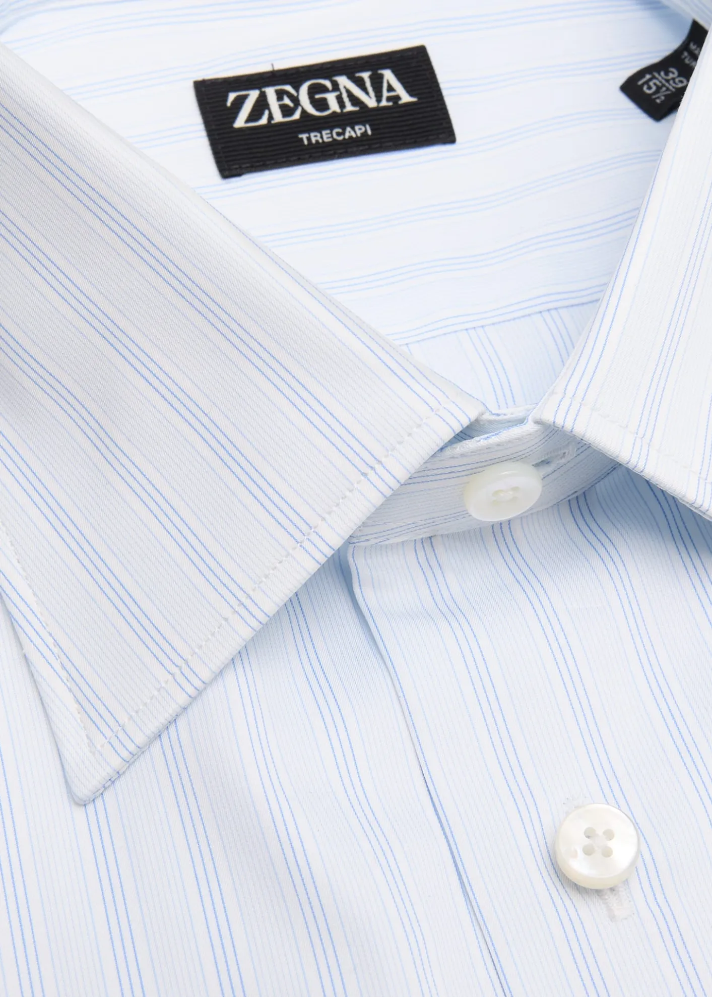 ZEGNAMen's Trecapi Cotton Multi-Stripe Dress Shirt