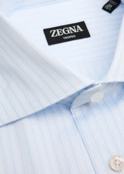 ZEGNAMen's Trofeo Cotton Multi-Stripe Dress Shirt