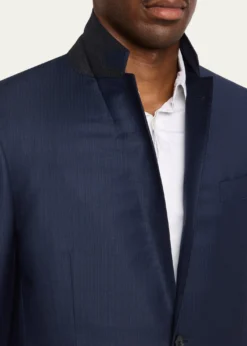 ZEGNAMen's Trofeo Wool Texture-Stripe Two-Piece Suit