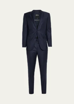 ZEGNAMen's Trofeo Wool Tonal Stripe Two-Piece Suit