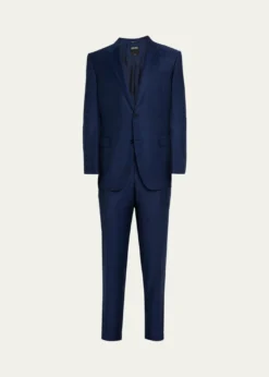 ZEGNAMen's Trofeo Wool Woven Plaid Two-Piece Suit