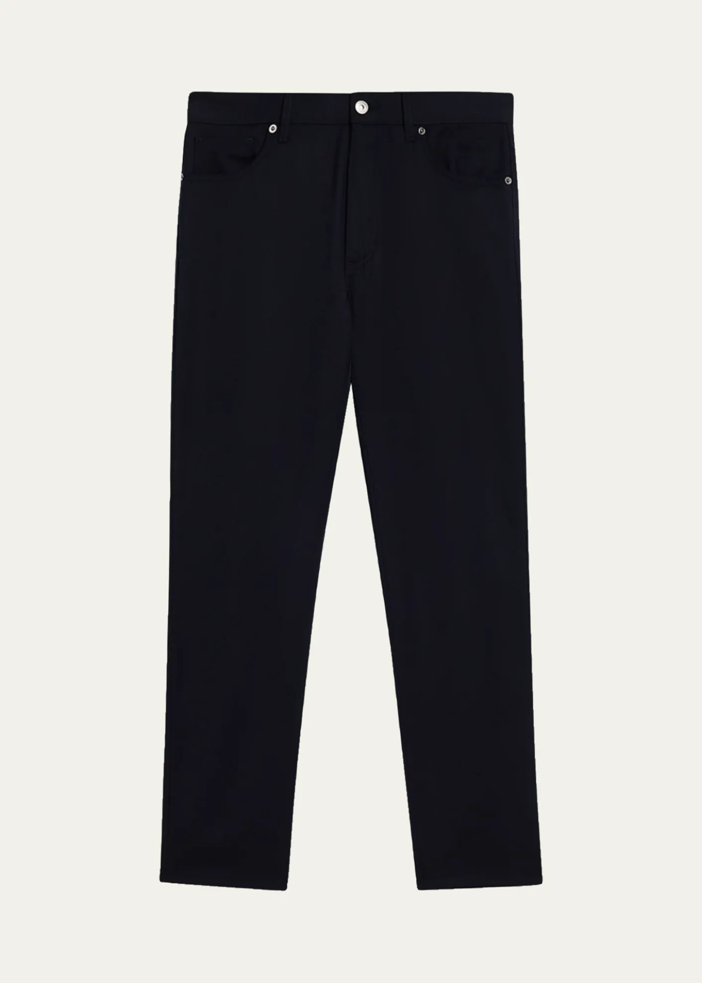 ZEGNAMen's Wool Straight Fit Five-Pocket Pants