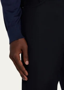 ZEGNAMen's Wool Straight Fit Five-Pocket Pants