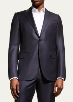 ZEGNAMen's Wool Tic-Weave Suit