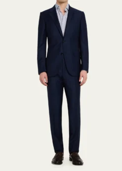 ZEGNAMen's Wool Tonal Check Two-Piece Suit