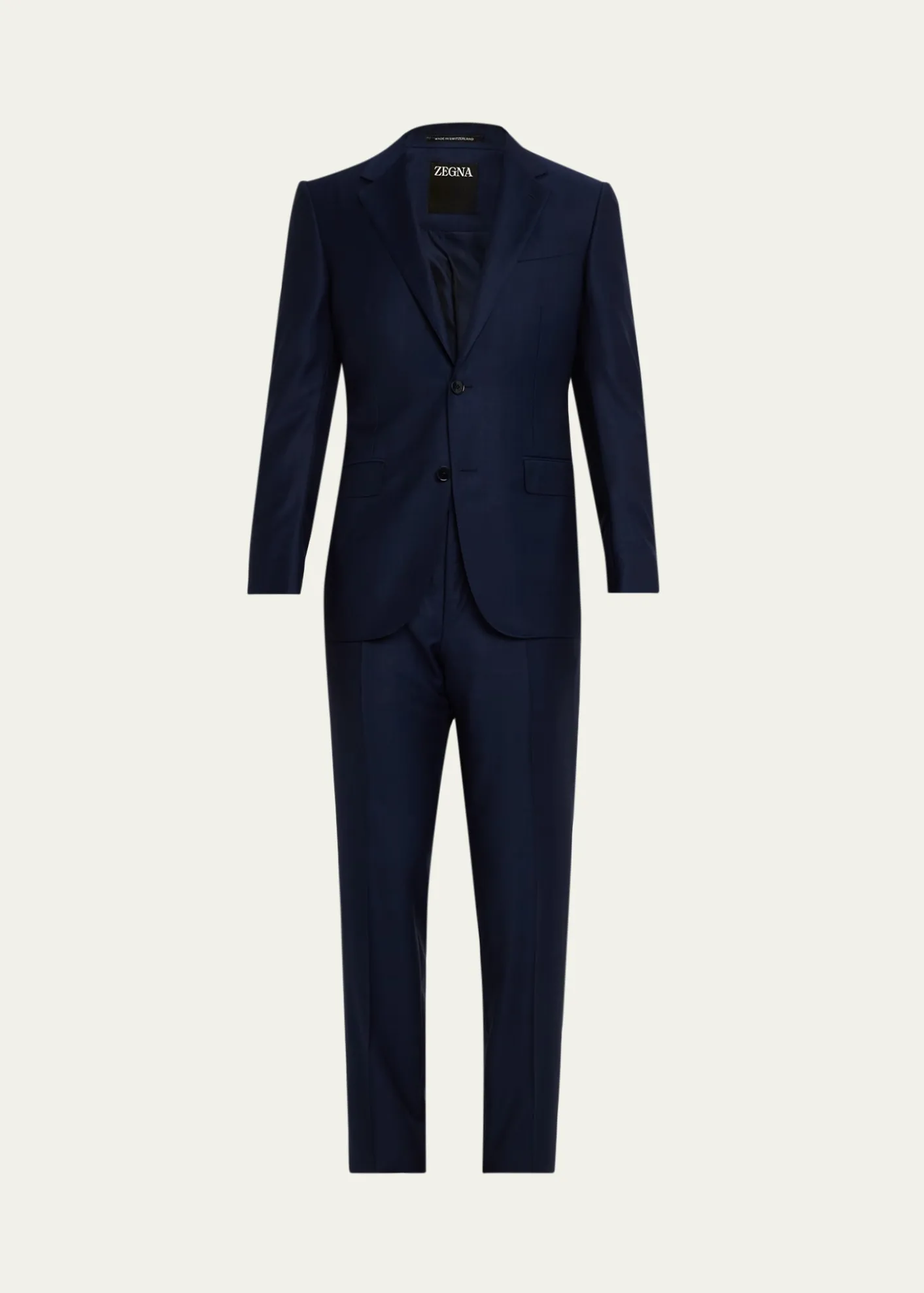 ZEGNAMen's Wool Tonal Check Two-Piece Suit