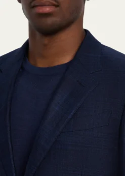 ZEGNAMen's Wool Tonal Plaid Single-Breasted Sport Coat