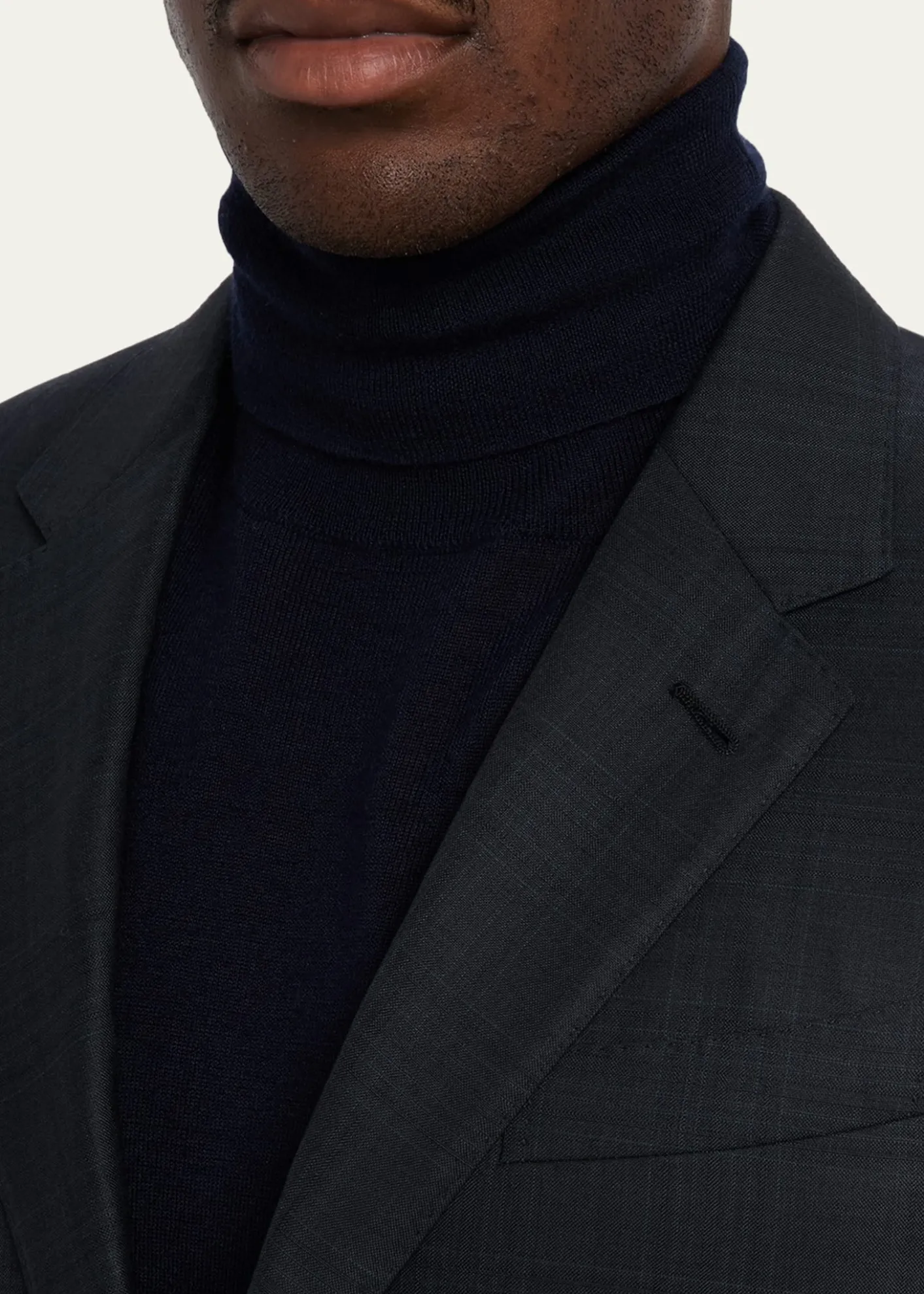 ZEGNAMen's Wool Woven Plaid Two-Piece Suit