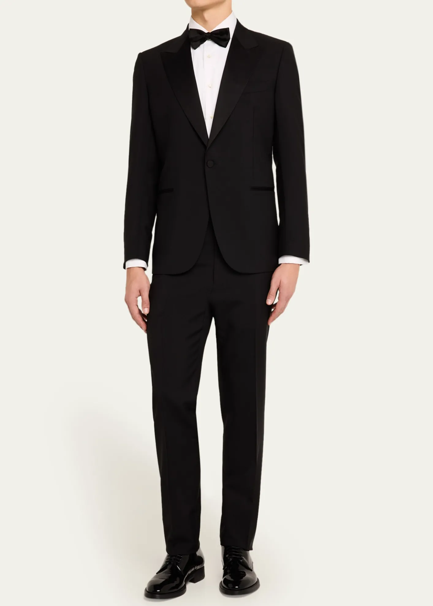 ZEGNAMen's Wool-Mohair Solid Tuxedo