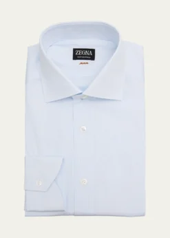 ZEGNAMen's XXX Micro-Check Couture Dress Shirt