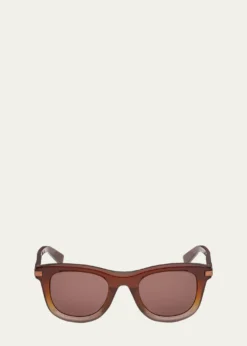 ZEGNAMen's Acetate Square Sunglasses