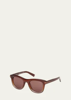 ZEGNAMen's Acetate Square Sunglasses