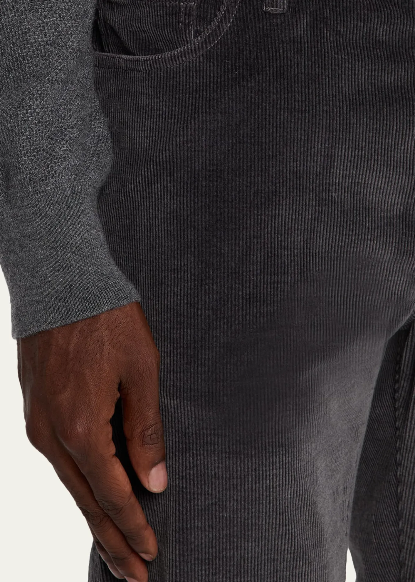 ZEGNAMen's Cashco Corduroy Straight Fit Five-Pocket Pants