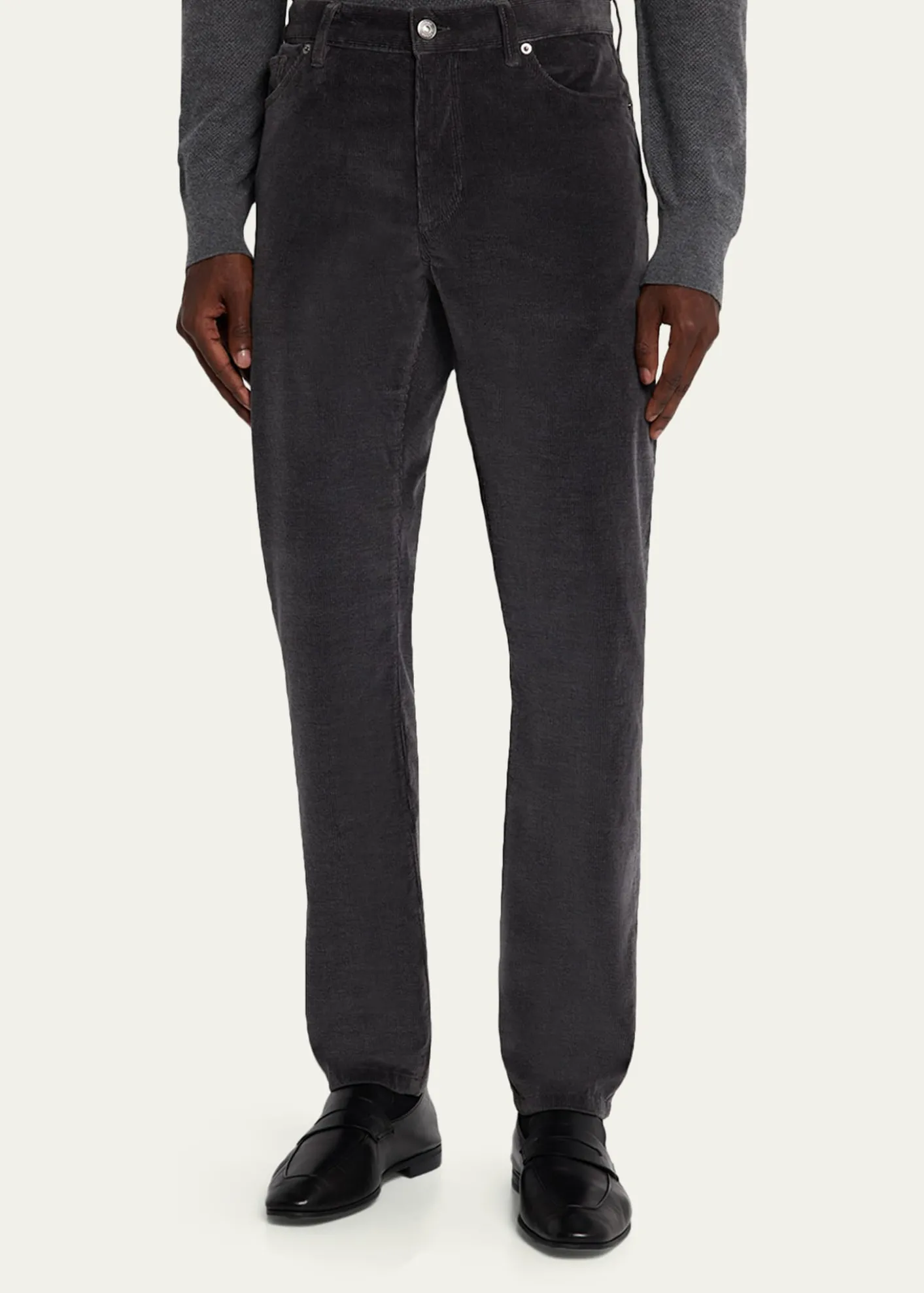 ZEGNAMen's Cashco Corduroy Straight Fit Five-Pocket Pants