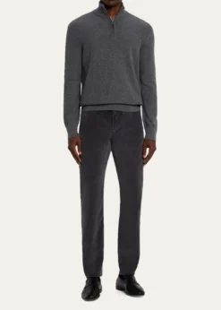ZEGNAMen's Cashco Corduroy Straight Fit Five-Pocket Pants