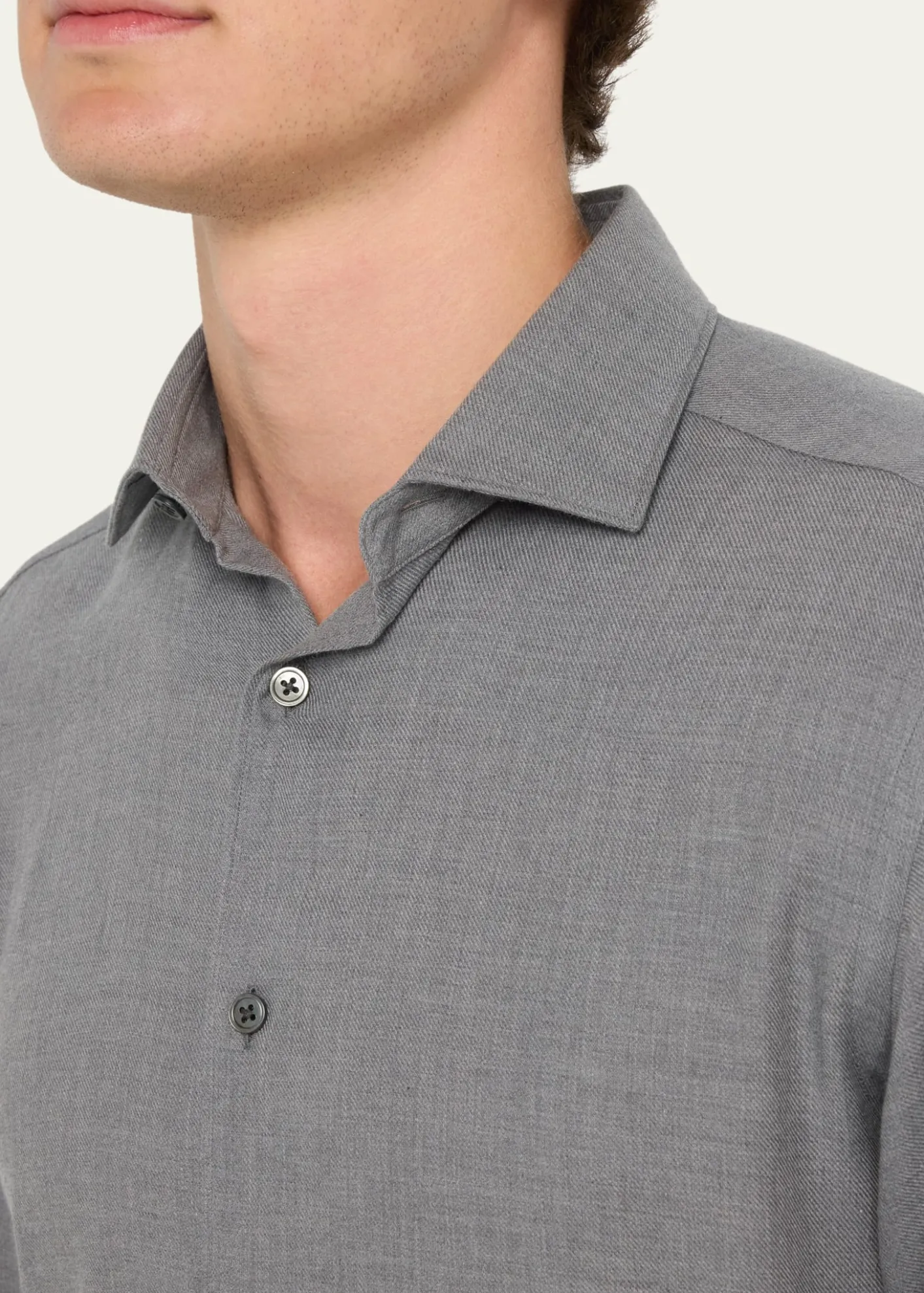 ZEGNAMen's Cashco Melange Sport Shirt