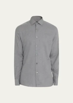 ZEGNAMen's Cashco Melange Sport Shirt