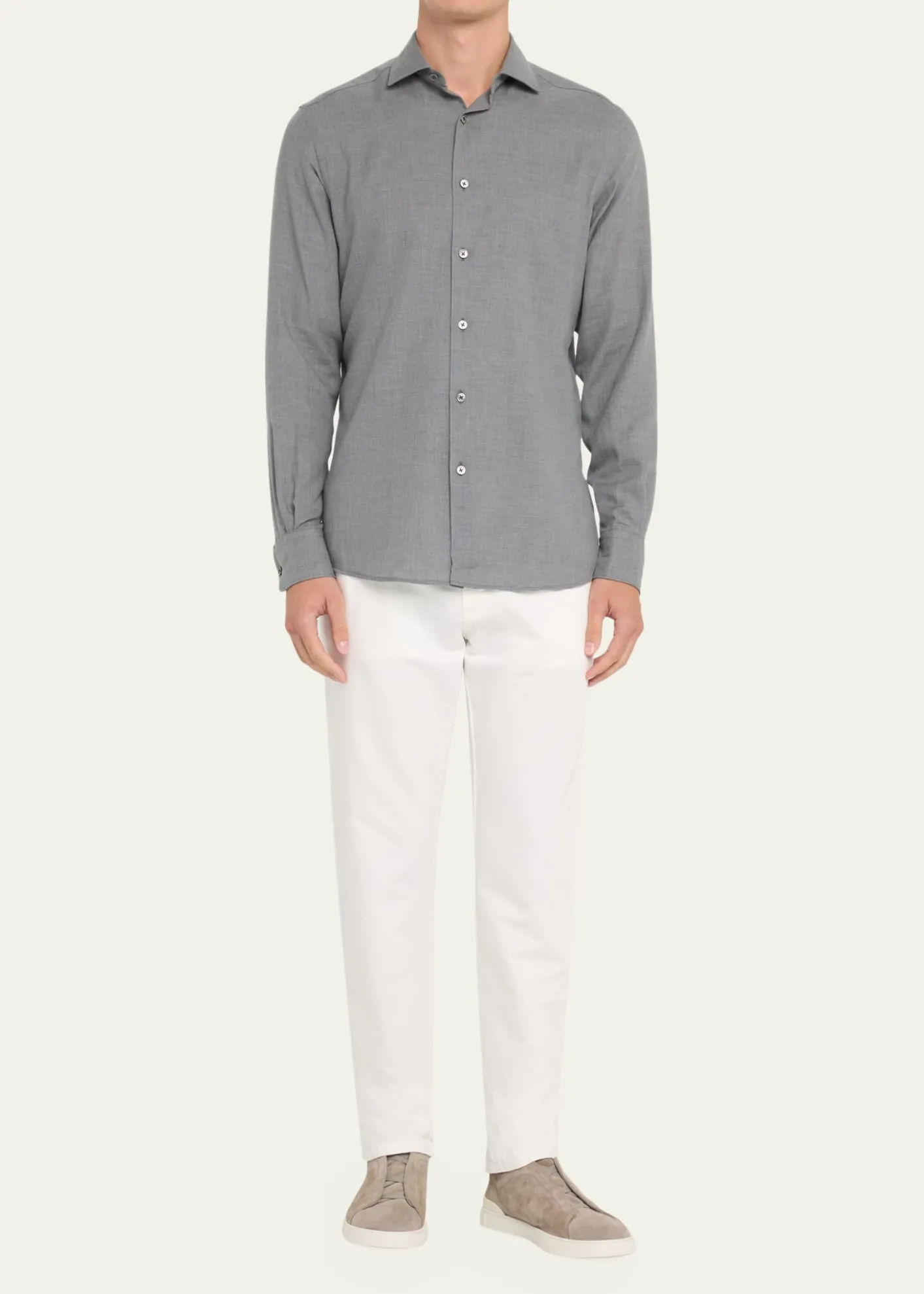 ZEGNAMen's Cashco Melange Sport Shirt