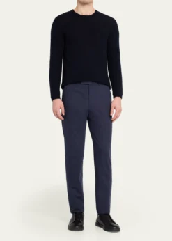 ZEGNAMen's CashCo Slim Flat-Front Trousers