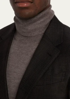 ZEGNAMen's Cashmere and Silk Tonal Plaid Sport Coat