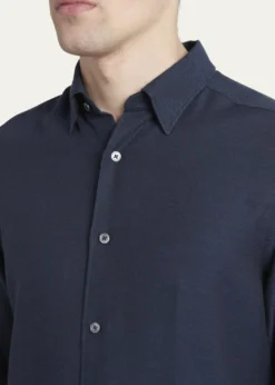 ZEGNAMen's Cashmere-Cotton Cashco Sport Shirt