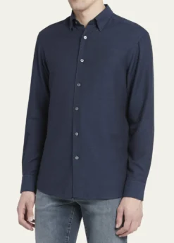 ZEGNAMen's Cashmere-Cotton Cashco Sport Shirt