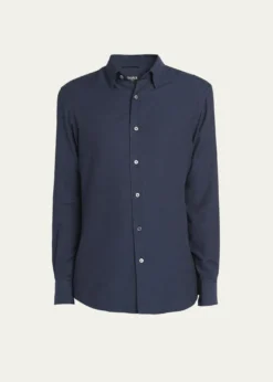 ZEGNAMen's Cashmere-Cotton Cashco Sport Shirt