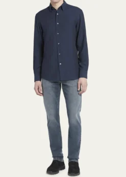 ZEGNAMen's Cashmere-Cotton Cashco Sport Shirt