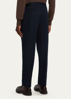 ZEGNAMen's Cotton and Wool Single-Pleated Pants