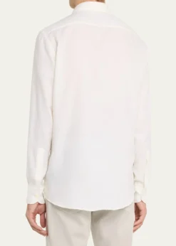 ZEGNAMen's Cotton-Cashmere Cashco Sport Shirt