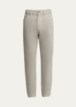ZEGNAMen's Cotton Denim Five-Pocket Pants