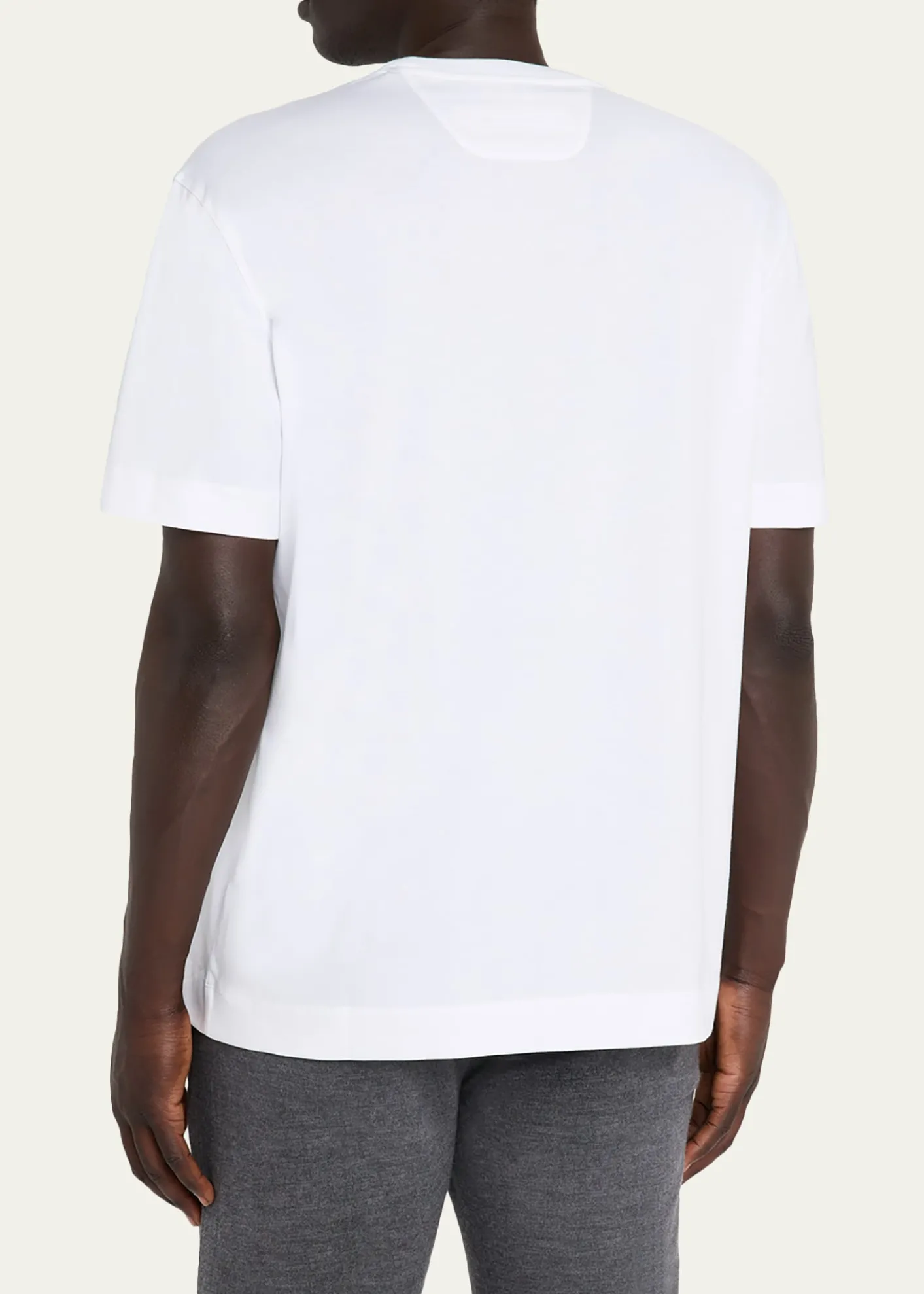 ZEGNAMen's Cotton Jersey Crewneck T-Shirt
