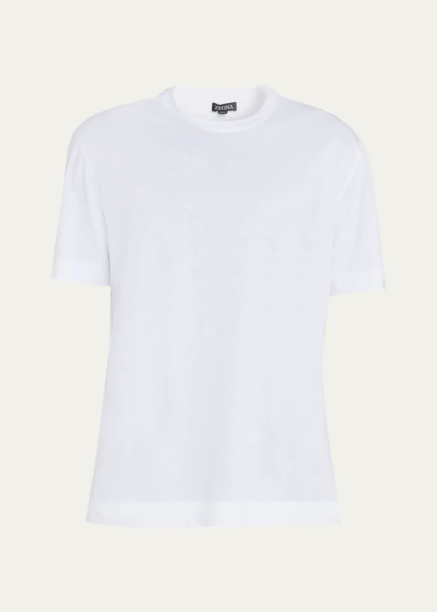ZEGNAMen's Cotton Jersey Crewneck T-Shirt