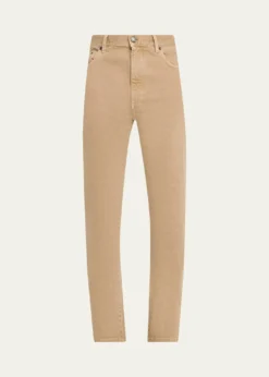 ZEGNAMen's Cotton Roccia Slim Five-Pockets Pants