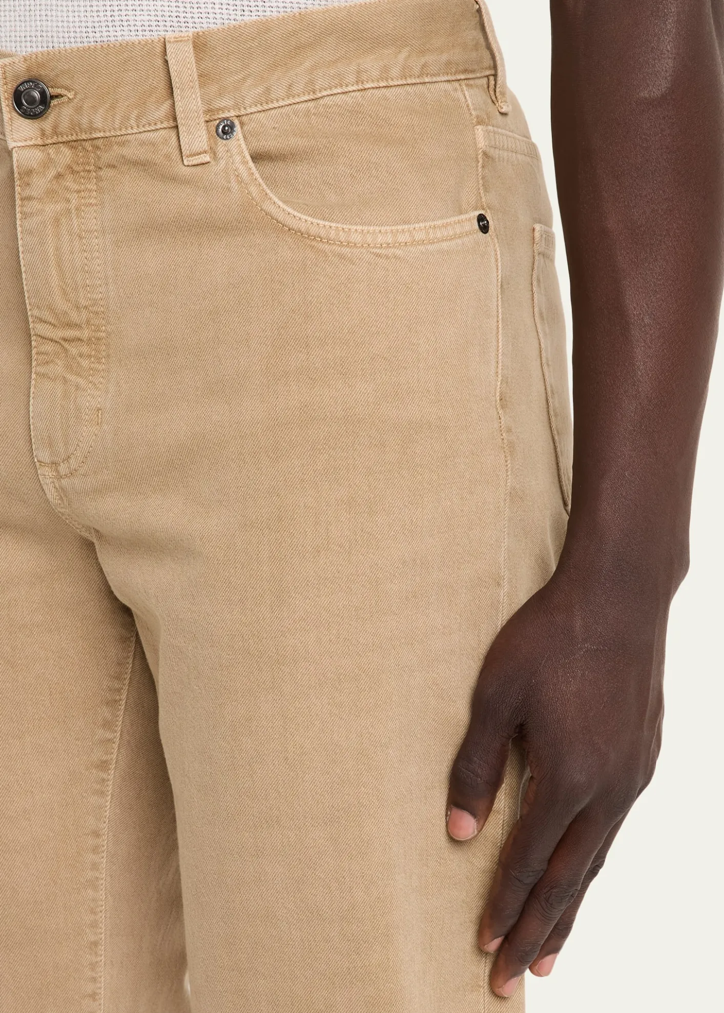 ZEGNAMen's Cotton Roccia Slim Five-Pockets Pants